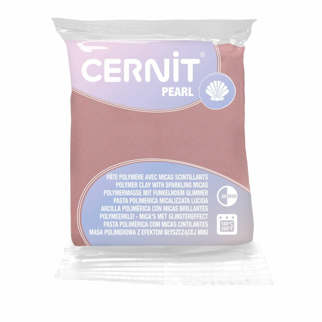 Pâte Polymère Cernit – rose Pearl 56g
