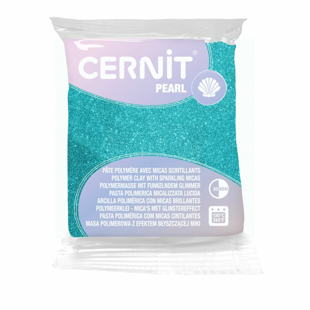 Pâte Polymère Cernit – vert Pearl 56g
