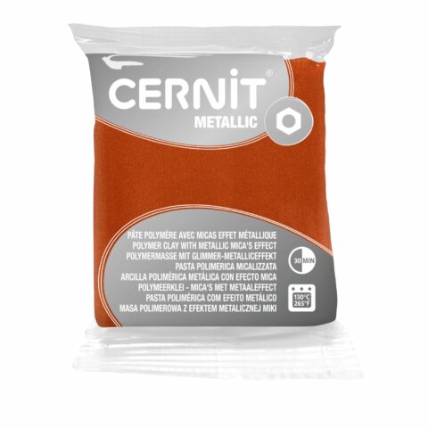 Pâte Polymère Cernit – rouille Metallic 56g
