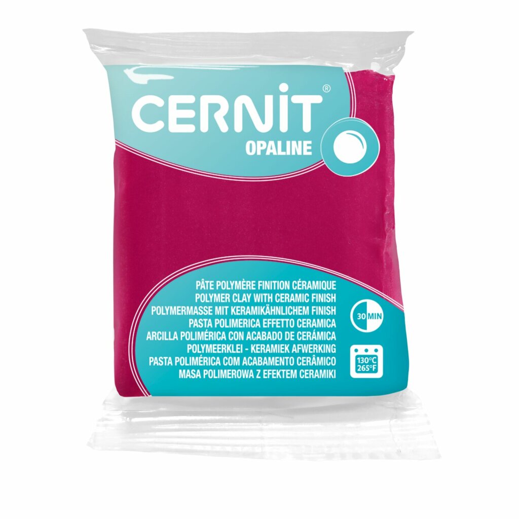 Pâte Polymère Cernit – magenta Opaline 56g
