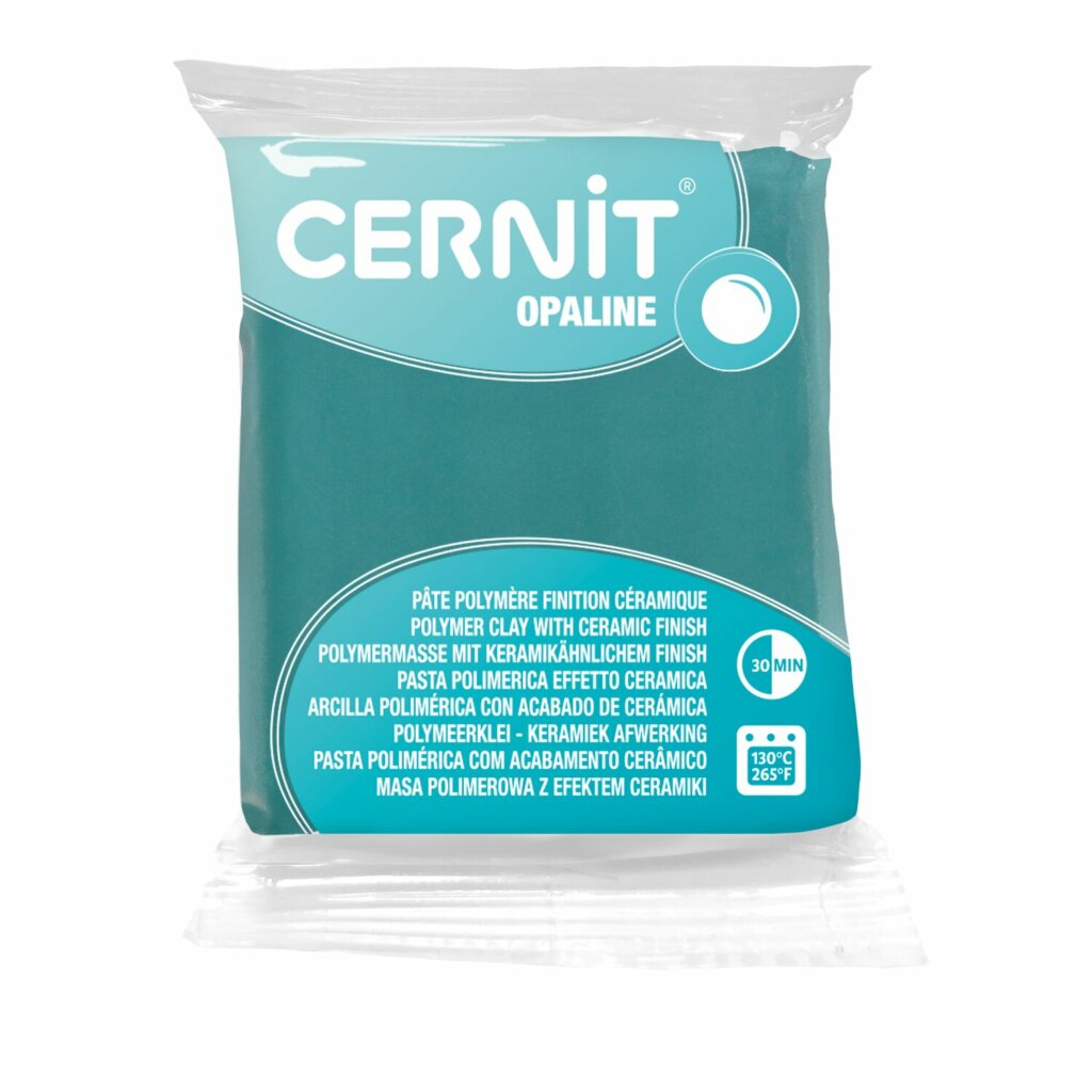 Pâte Polymère Cernit – vert celadon Opaline 56g
