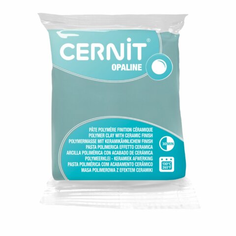 Pâte Polymère Cernit – vert menthe Opaline 56g
