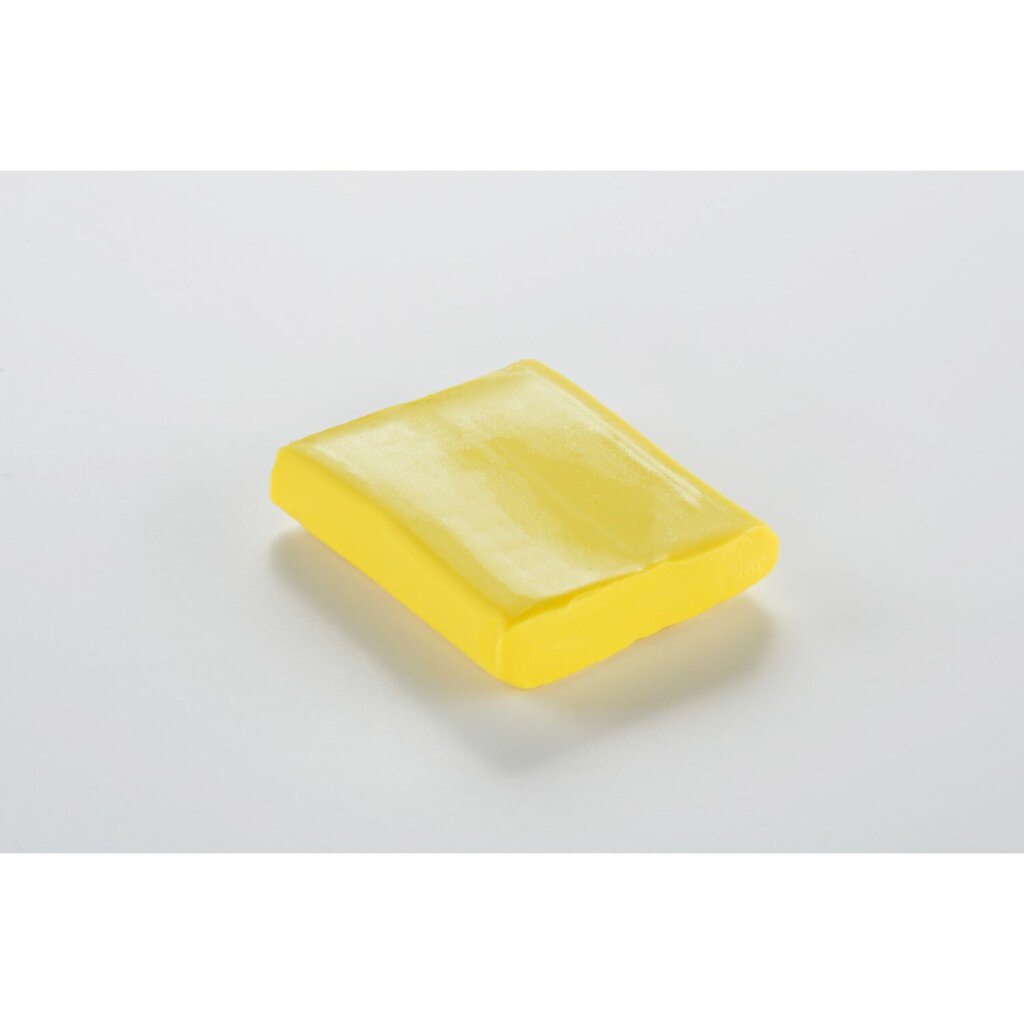 Pâte Polymère Cernit – jaune primaire Opaline 56g
