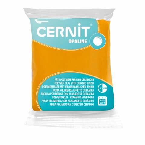 Pâte Polymère Cernit – abricot Opaline 56g
