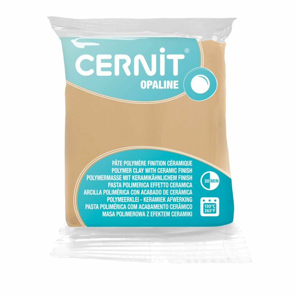 Pâte Polymère Cernit – beige sable Opaline 56g
