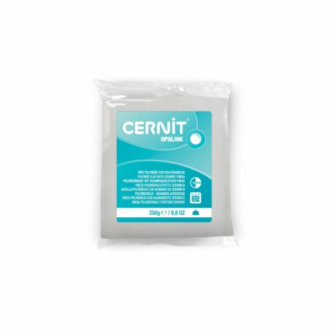 Pâte Polymère Cernit – blanc Opaline 250g
