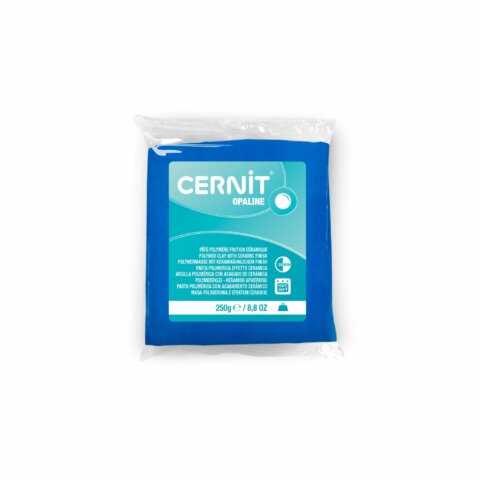 Pâte Polymère Cernit – bleu primaire Opaline 250g
