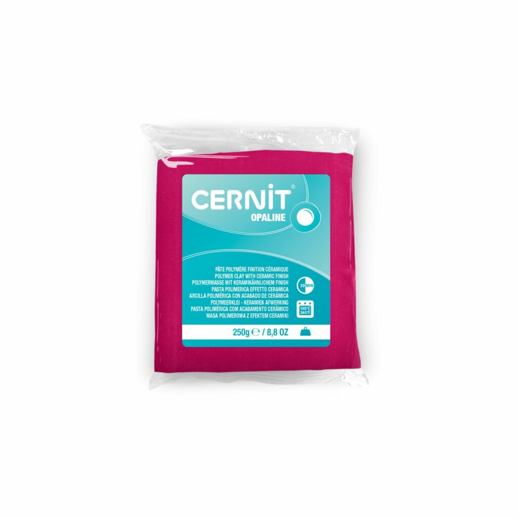 Pâte Polymère Cernit – magenta Opaline250g
