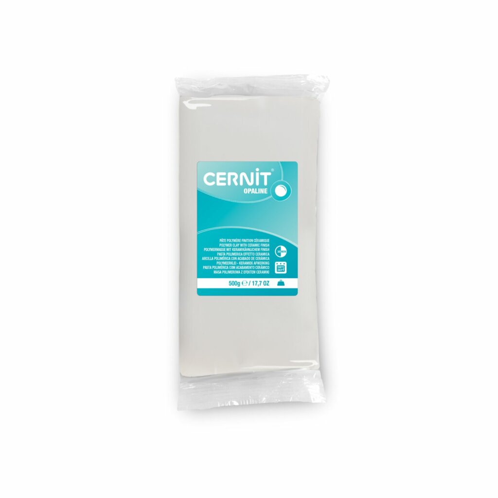 Pâte Polymère Cernit – blanc Opaline 500g
