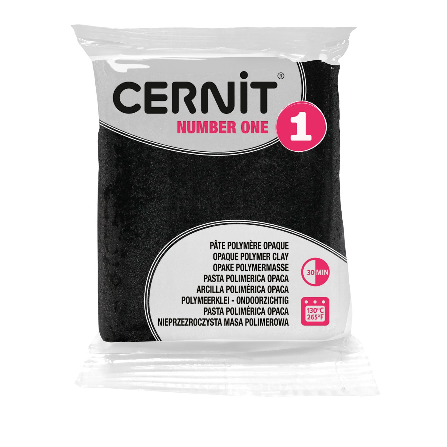 Pâte Polymère Cernit – noir Number One 56g