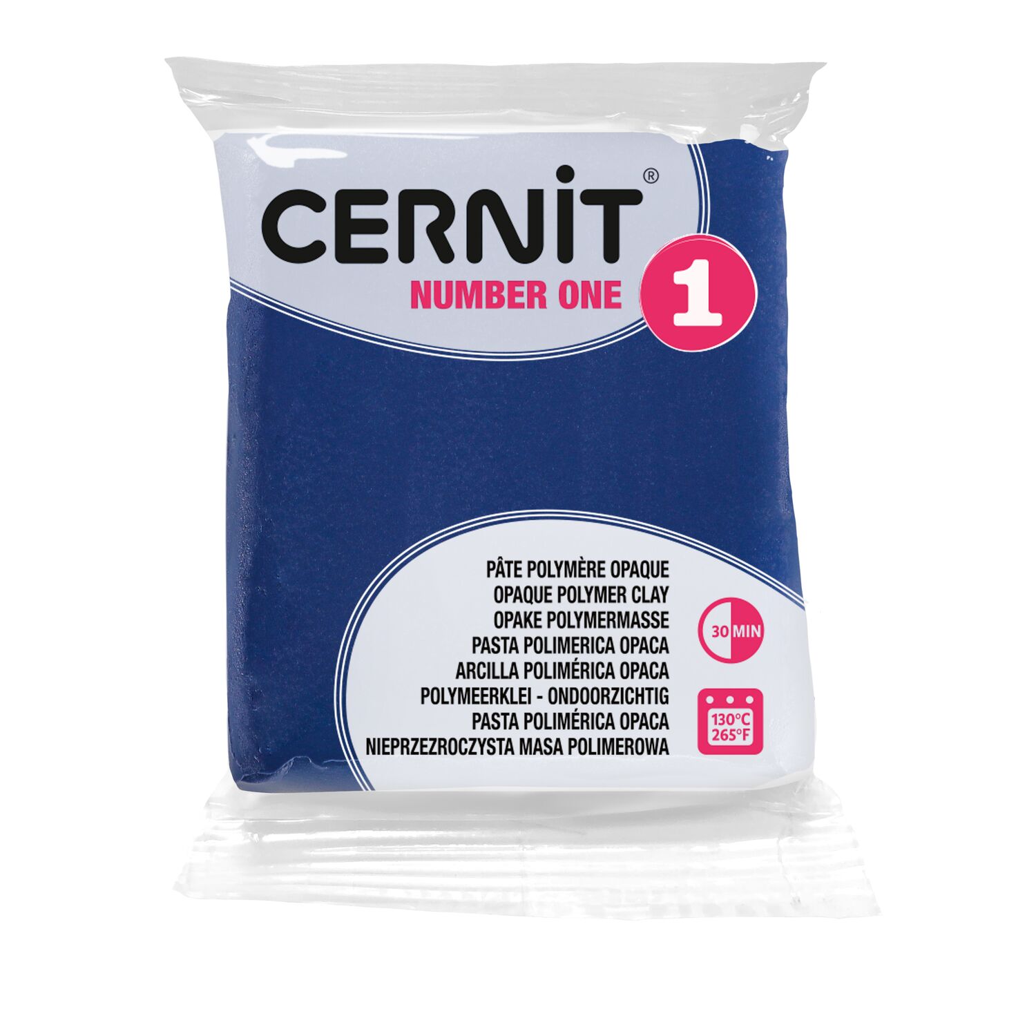 Pâte Polymère Cernit – bleu marine Number One 56g