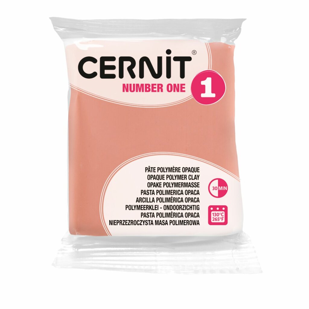 Pâte Polymère Cernit – rose anglais Number One 56g
