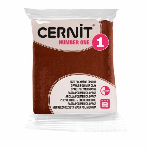 Pâte Polymère Cernit – brun Number One 56g
