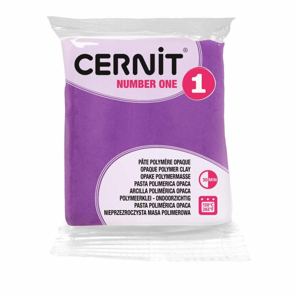 Pâte Polymère Cernit – mauve Number One 56g
