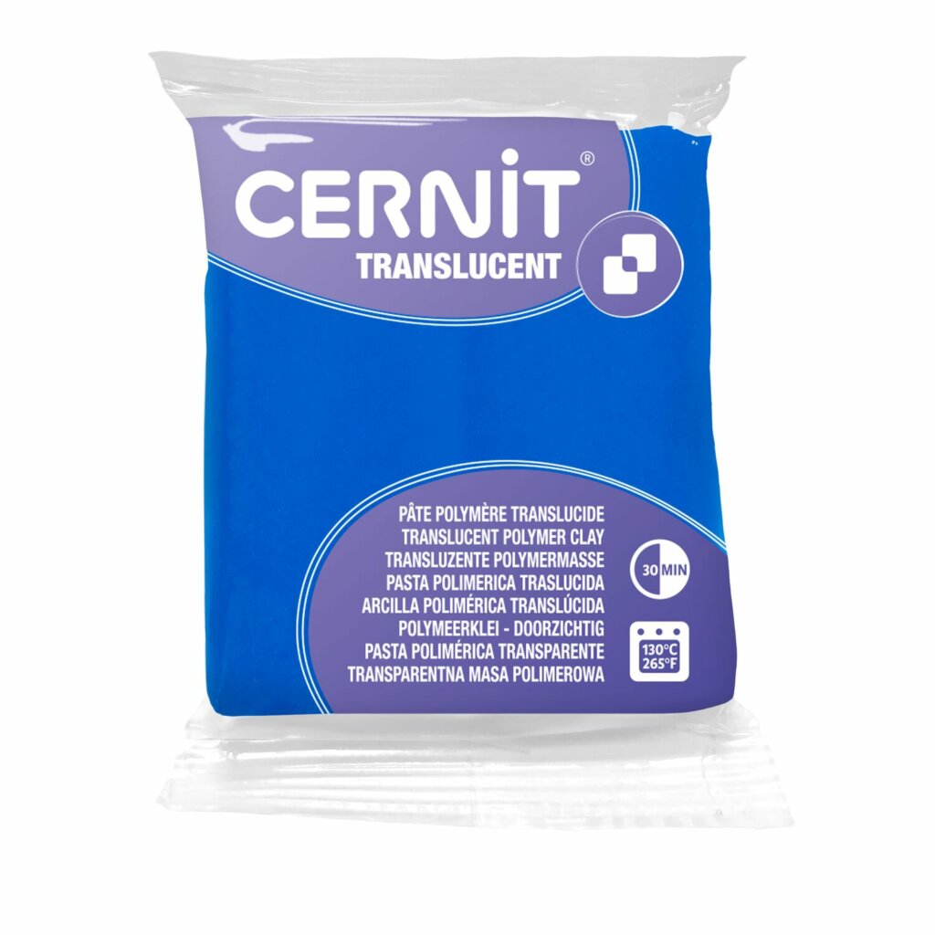 Pâte Polymère Cernit – saphir Translucent 56g
