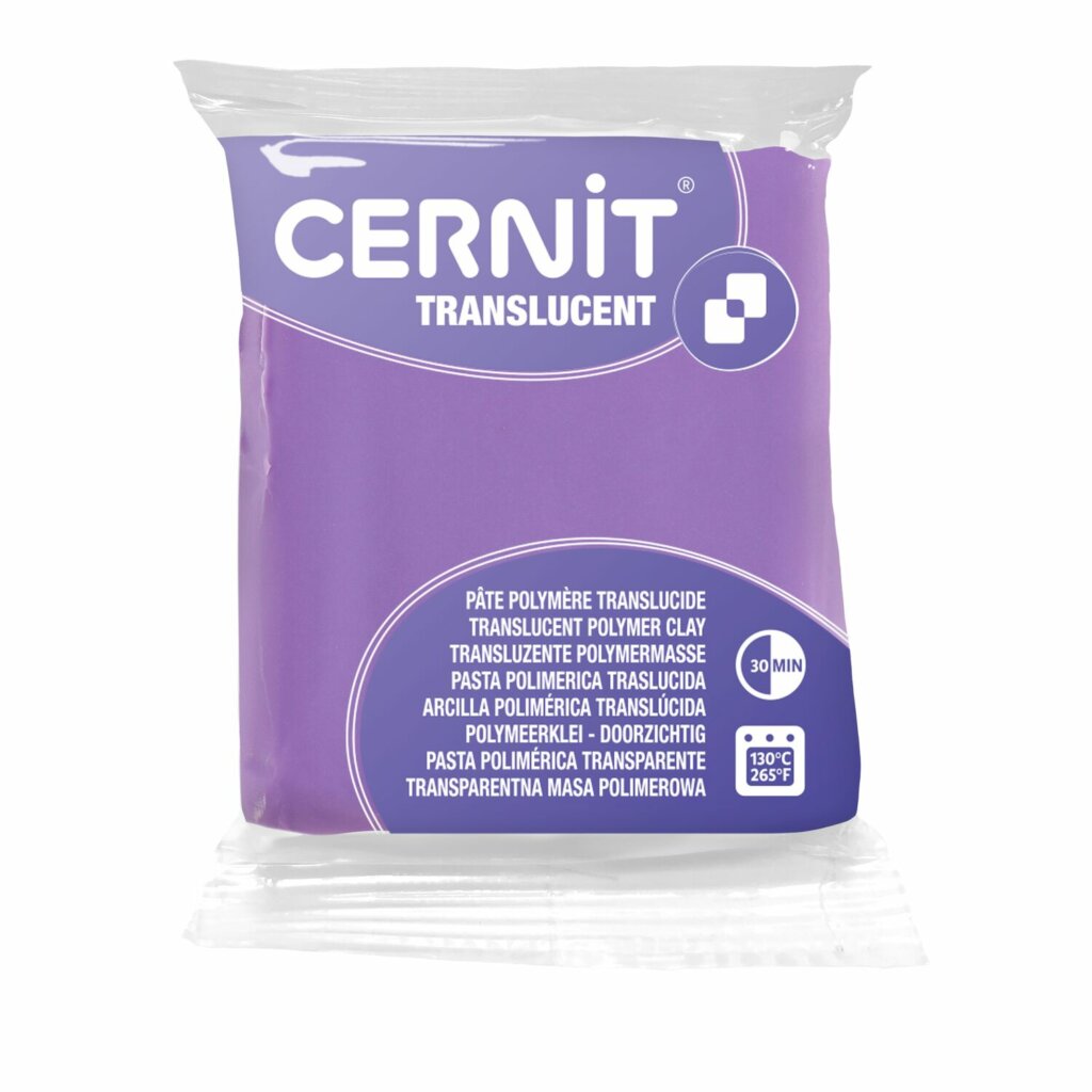 Pâte Polymère Cernit – violet Translucent 56g
