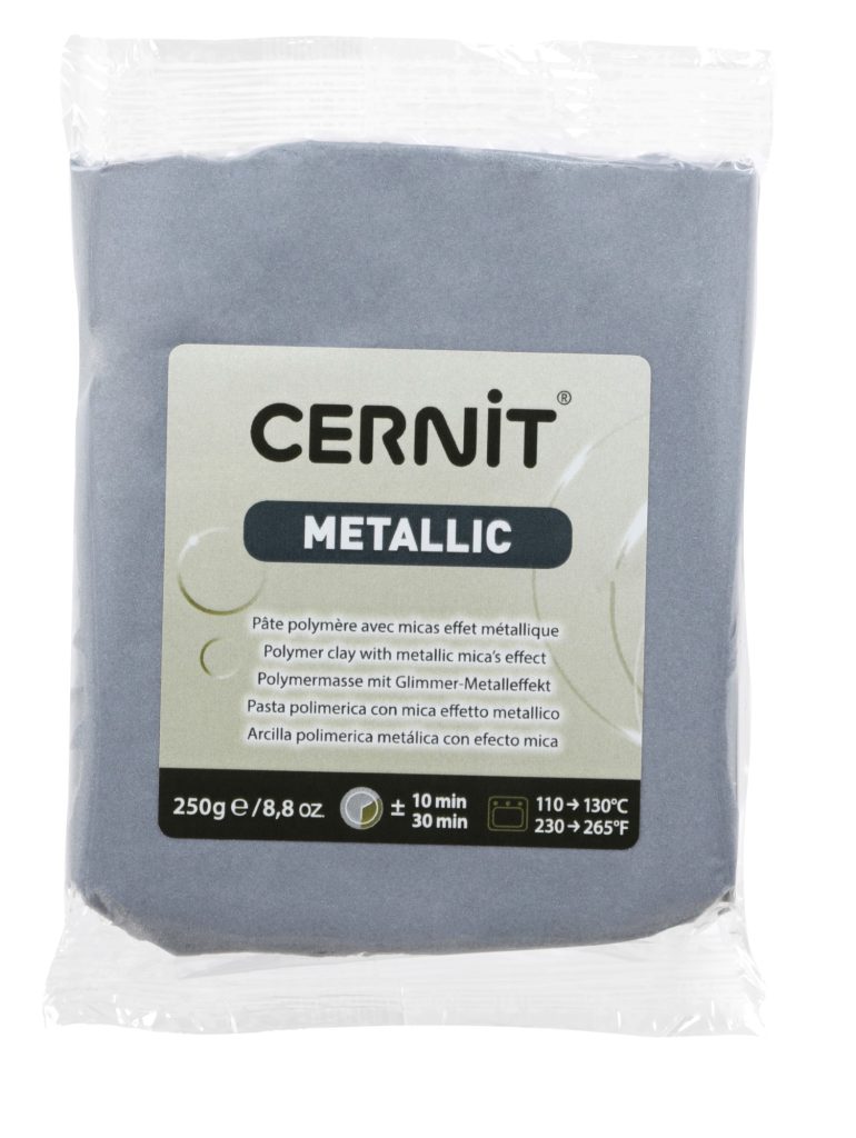 Pâte Polymère Cernit - argent Metallic 250g