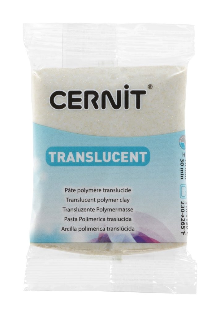 Pâte Polymère Cernit - glitter or Translucent 56g