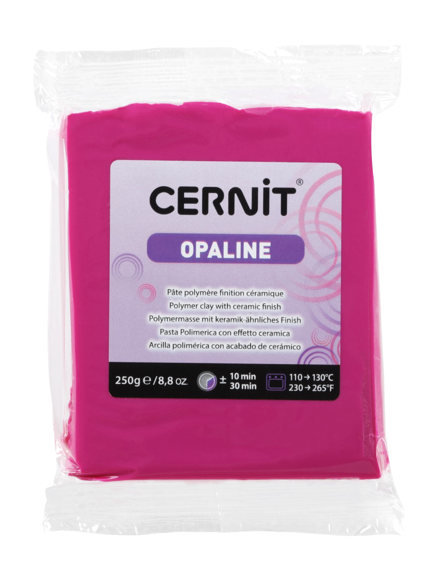 Pâte Polymère Cernit - magenta Opaline250g