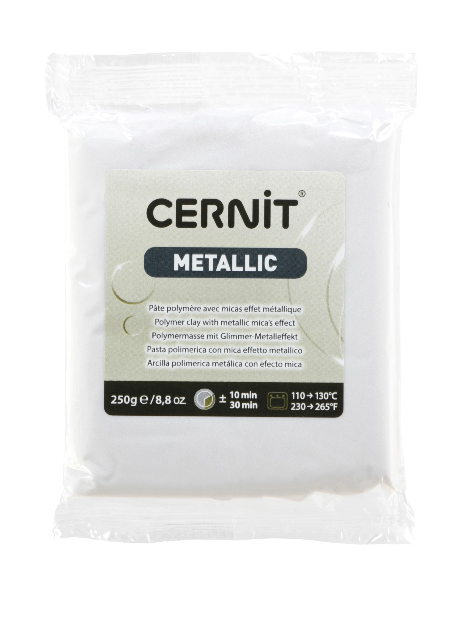 Pâte Polymère Cernit - nacré Metallic 250g