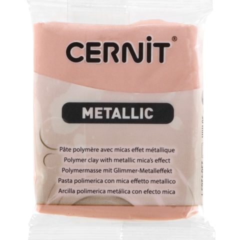 Pâte Polymère Cernit - or rose Metallic 56g