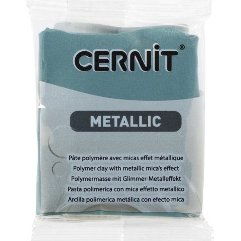 Pâte Polymère Cernit - or turquoise Metallic 56g