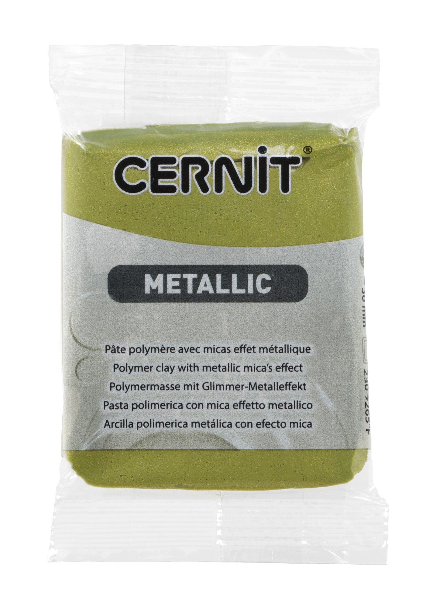 Pâte Polymère Cernit - or vert Metallic 56g