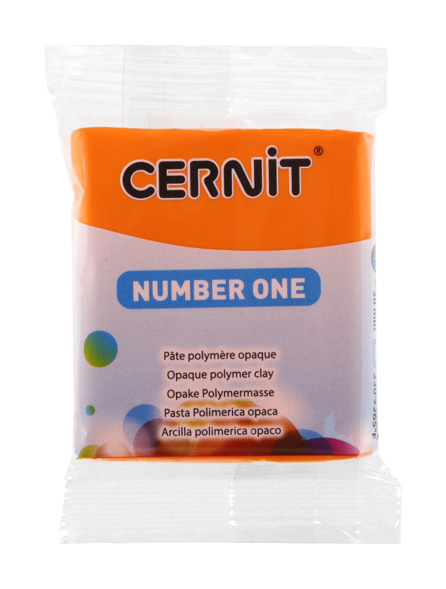 Pâte Polymère Cernit - orange Number One 56g