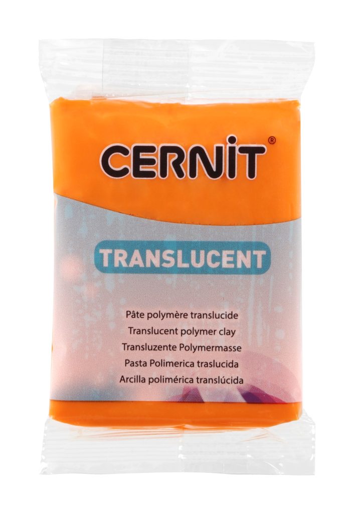 Pâte Polymère Cernit - orange Translucent 56g