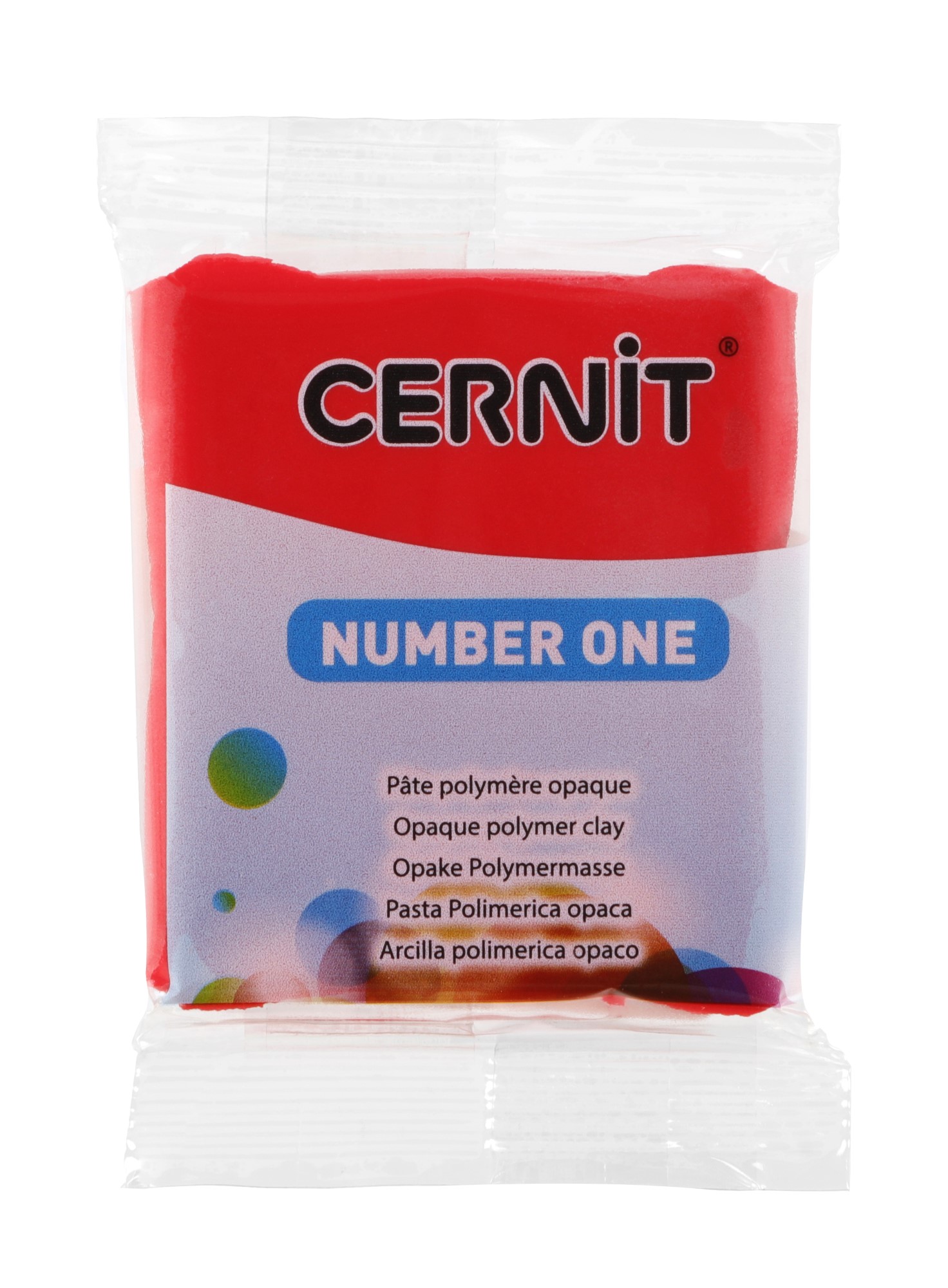 Pâte Polymère Cernit - rouge Number One 56g