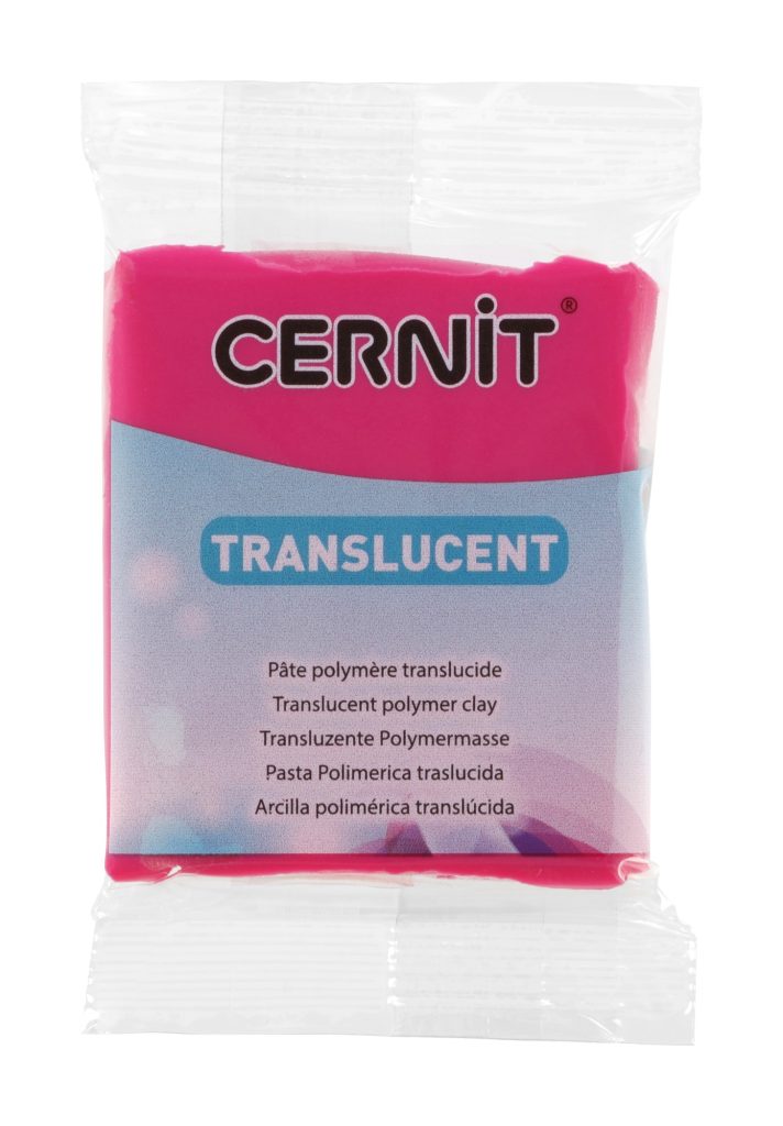 Pâte Polymère Cernit - rubis Translucent 56g
