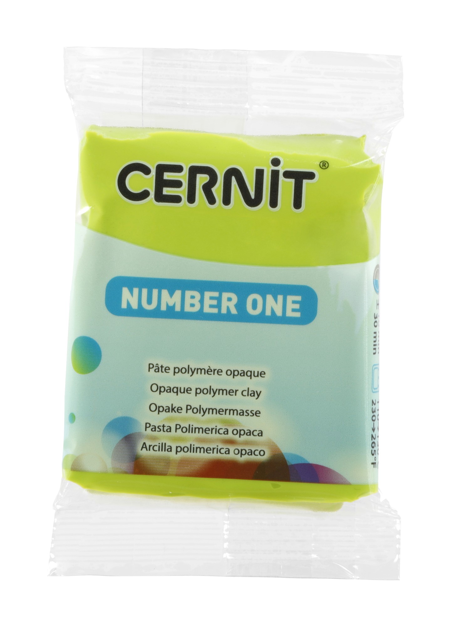 Pâte Polymère Cernit - vert anis Number One 56g