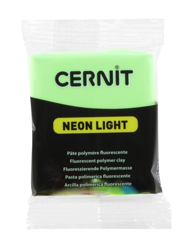 Pâte Polymère Cernit - vert Neon Light 56g