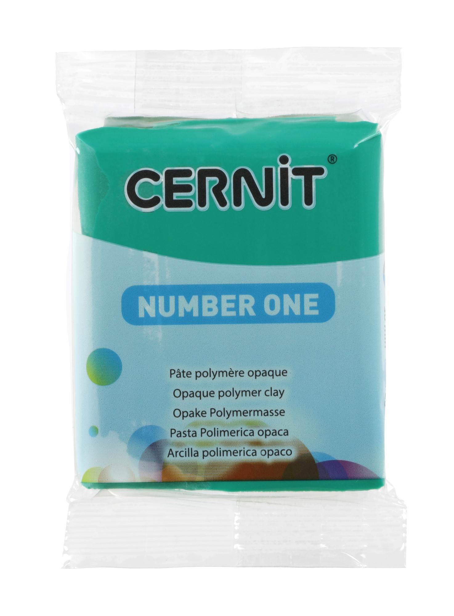 Pâte Polymère Cernit - vert Number One 56g