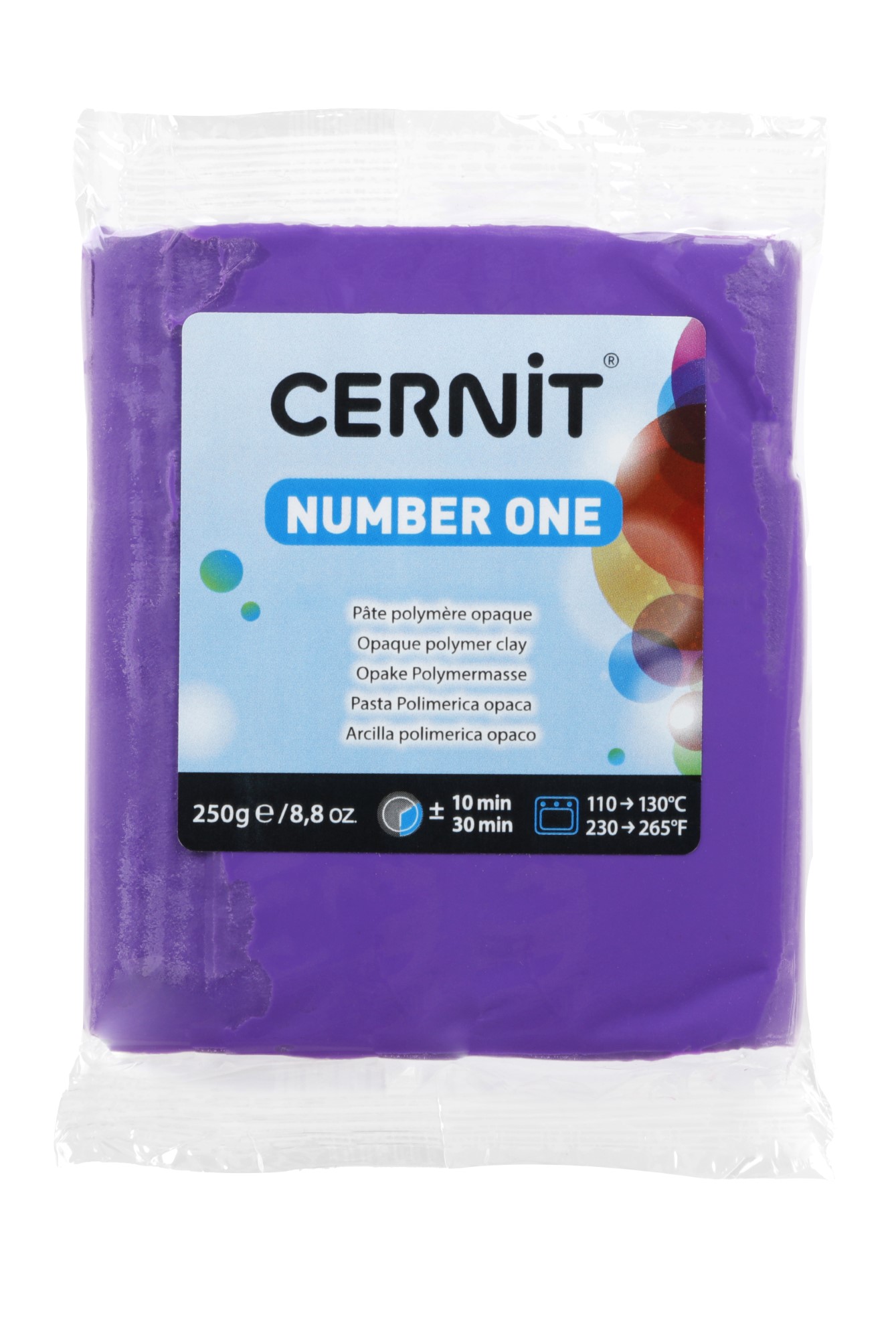 Pâte Polymère Cernit - violet Number One 250g