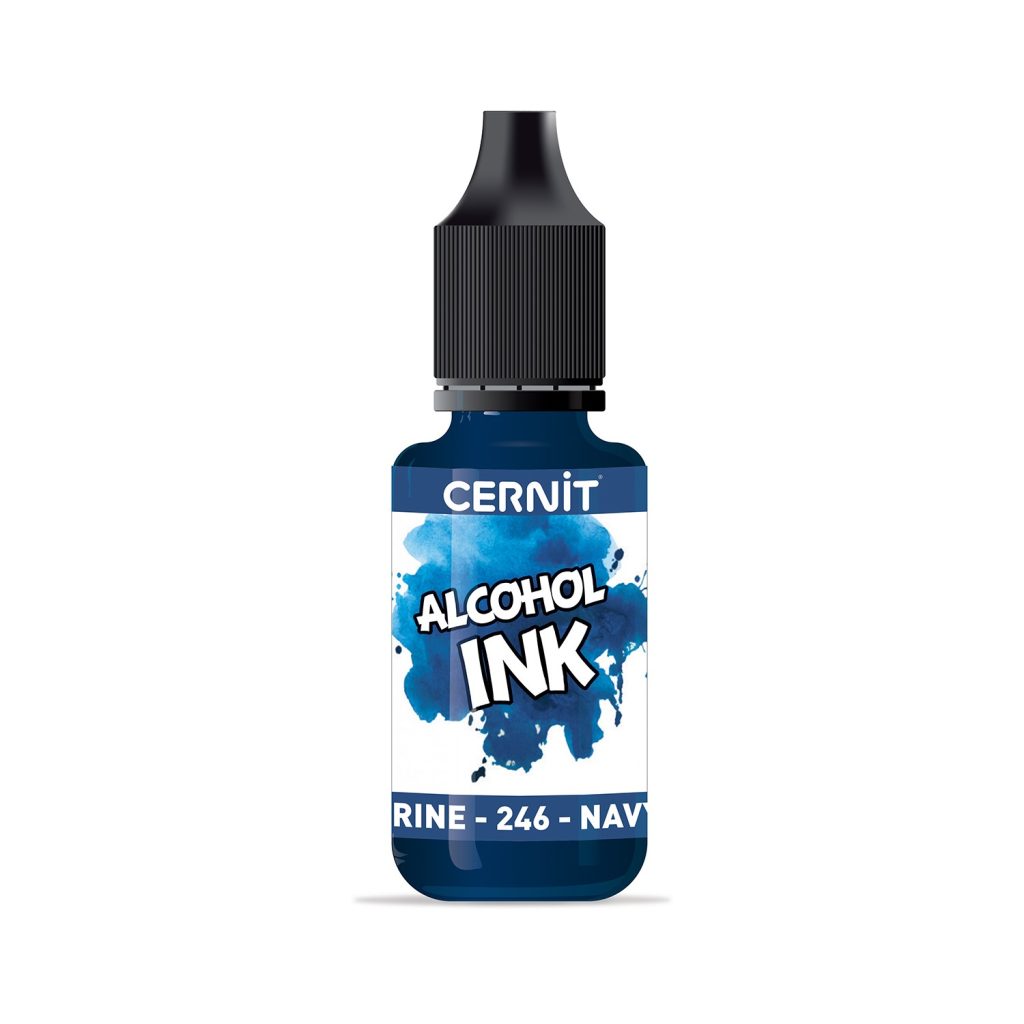 Auxiliar Cernit - azul marino Tinta de alcohol 20ml