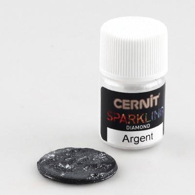 Auxiliar Cernit - plateado Sparkling 5g